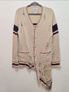 Mihara Yasuhiro Thrashed Cardigan, M